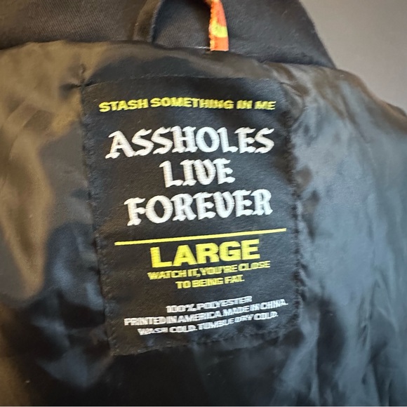 Assholes Live Forever ALF Monogram Unisex Plush Coat - Picture 10 of 10